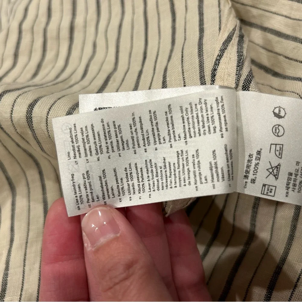 Arket wrap linen striped dress - Picture 16 of 16